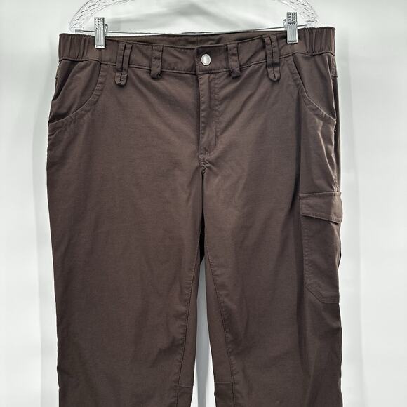 Duluth Trading Pants Womens 16 Brown Nylon Hiking Outdoor Camping Convertible - Picture 4 of 16